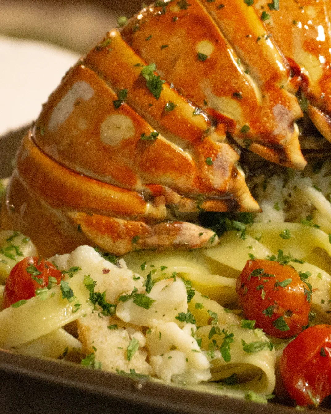 Langosta con tallarines de Il Vecchio Ristorante